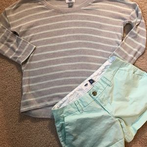 Old Navy Mint Chino Shorts